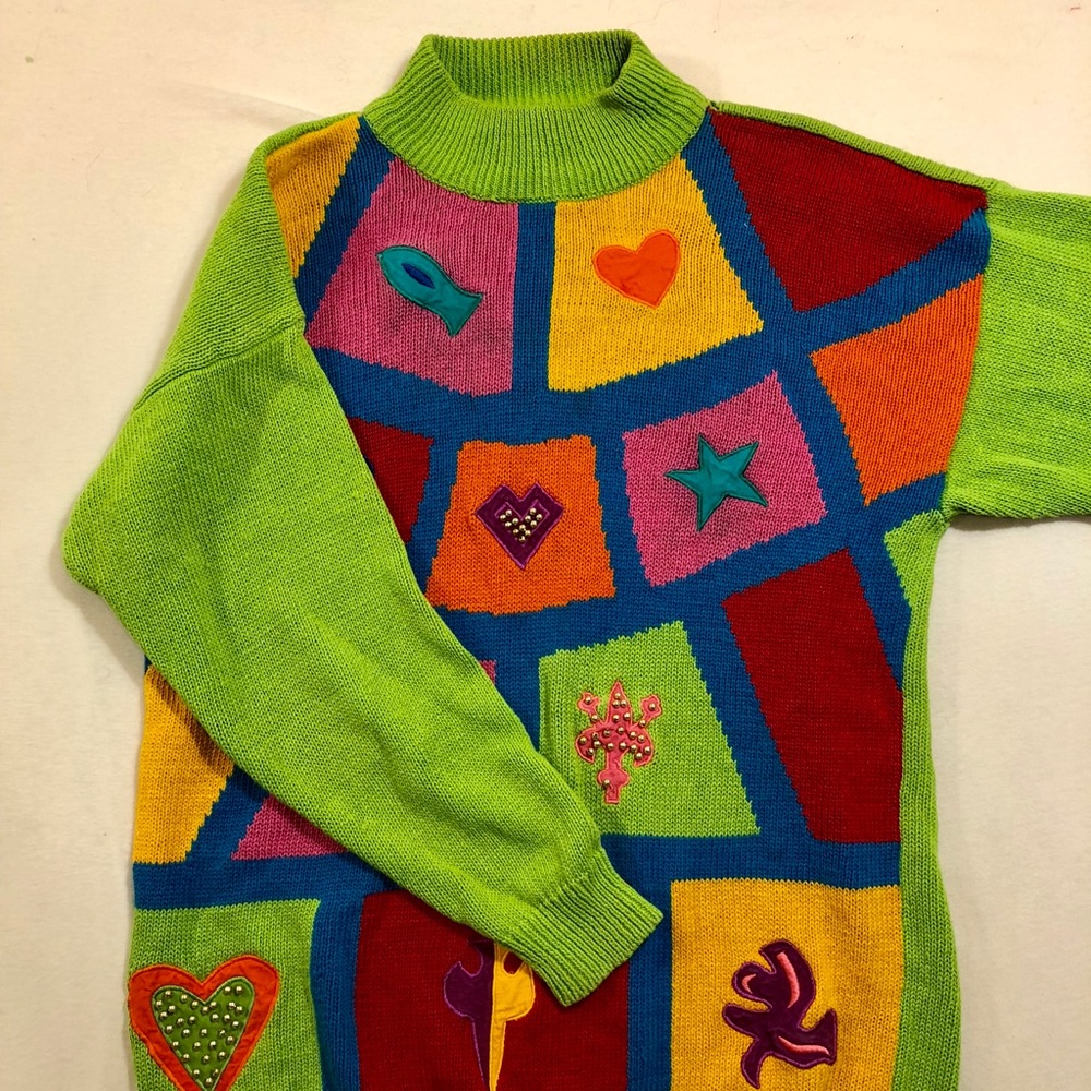 Vintage neon sweater